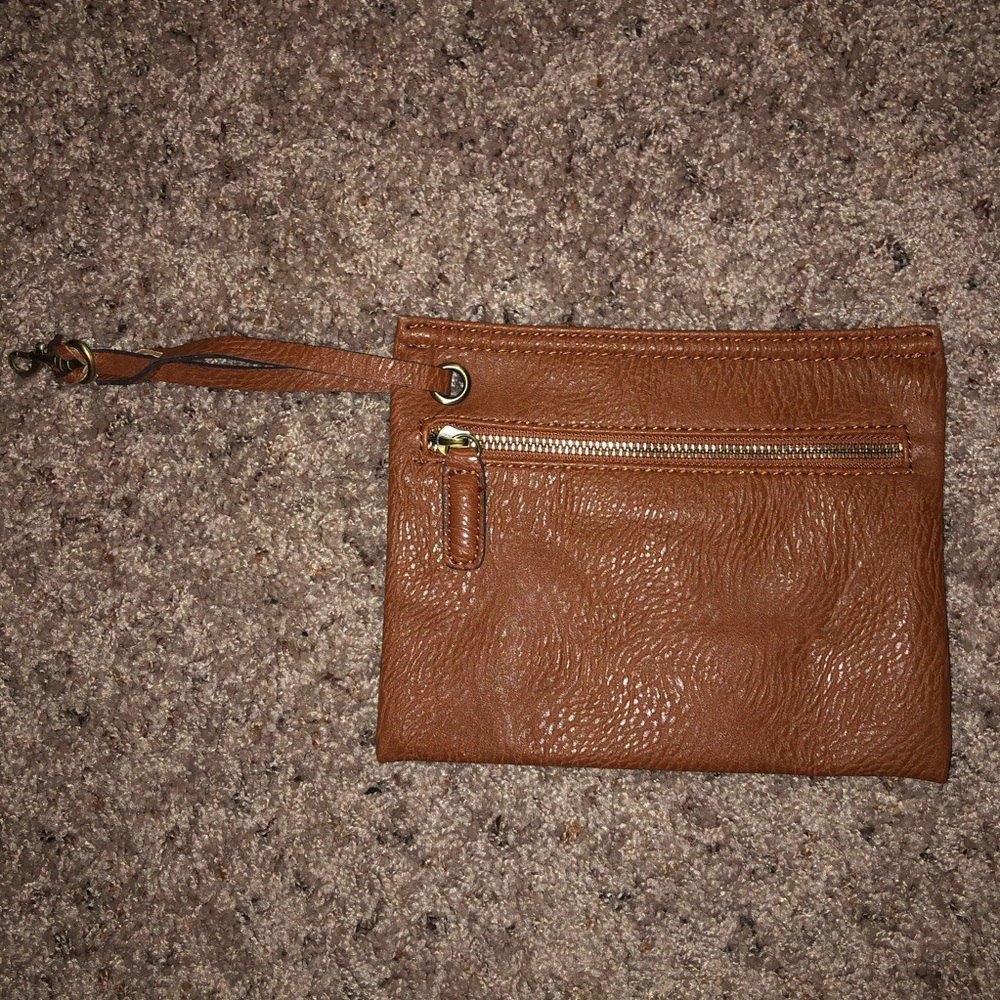 Street Level Soft Leather Clutch/ Wristlet